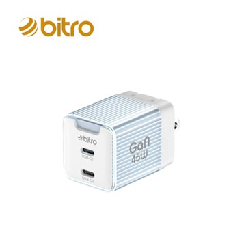 bitro BG45CC GaN 45W氮化鎵PD雙孔快速電源供應器