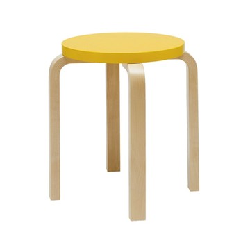Stool E60 四腳圓凳（鮮黃）