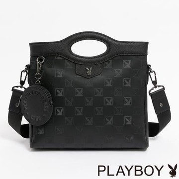 PLAYBOY - 手提包附長背帶  Modishly系列 - 黑色