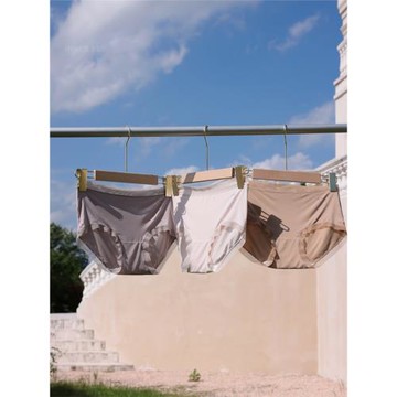 粉底液內褲/比膚色更隱形無痕~桑蠶絲純棉底襠80支蘭精莫代爾女