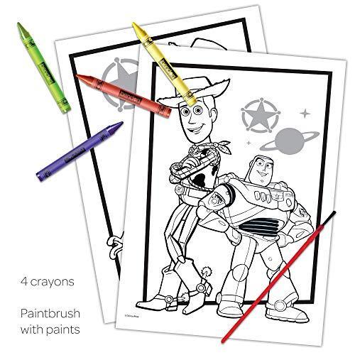Disney トイストーリー Toy Story Official Coloring Book with Paints and Crayons,