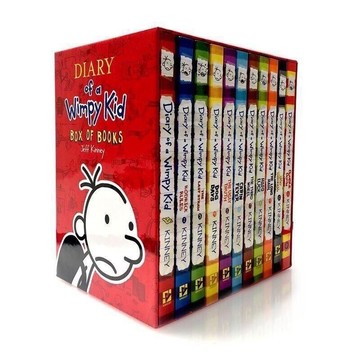 （小屁孩日記 台灣現貨）新版16冊 小屁孩日記 英文原版Diary Of Wimpy Kid盒裝兒童小說