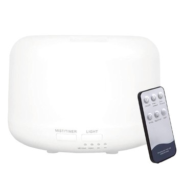 香氛水氧機 + 6瓶精油 Set 300ml 容量 彩光 附贈遙控器  CAAD0029CS3  白色