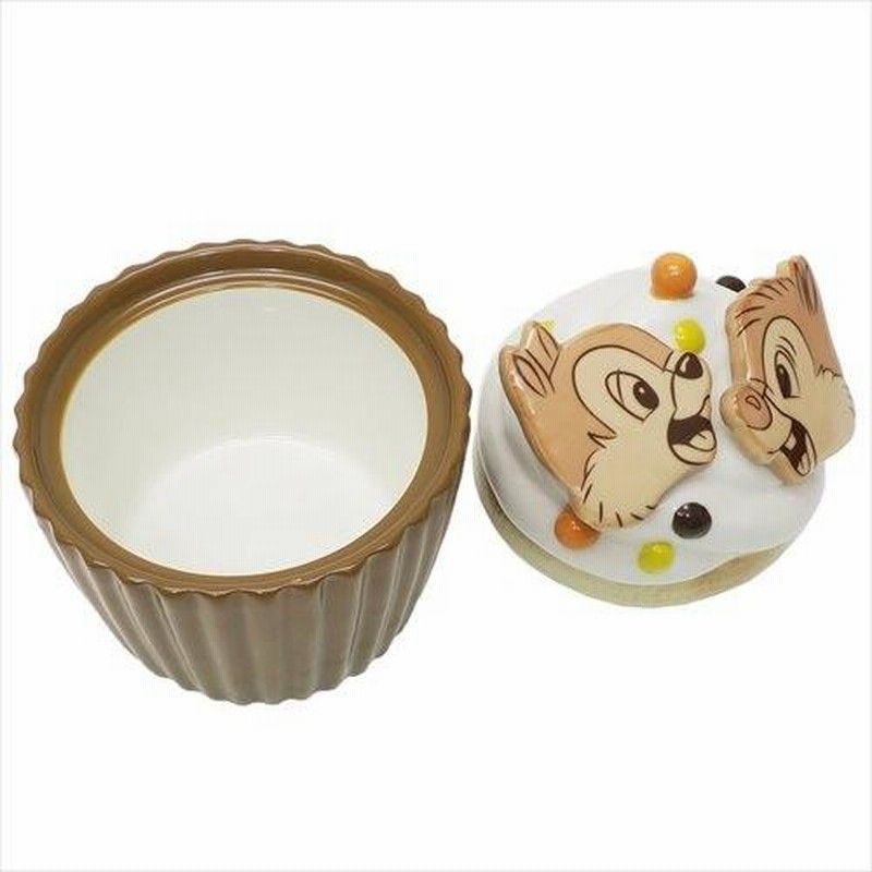 チップ＆デール カップケーキ型キャニスター グッズ 陶器型小物