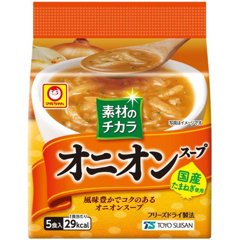 東洋水産 マルちゃん 素材のチカラ 国産オニオンスープ (7.3g×5食)×6袋入
