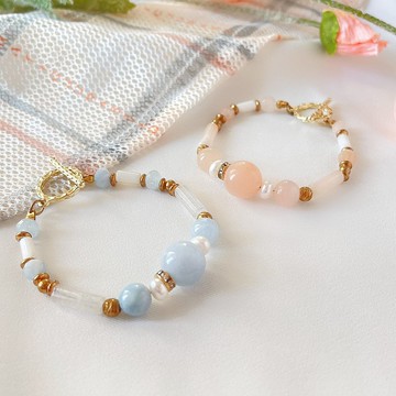 自信轉身 | 粉東菱玉黃銅手鍊