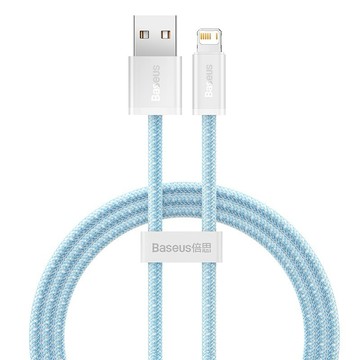 【Baseus 倍思】靈動系列 蘋果快充線 Lightning數據線 2.4A 尼龍編織  iPhone充電線 繽紛多色 1m 2m