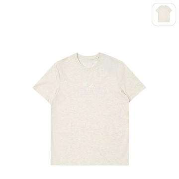 【FILA】男性 短袖 圓領T恤-米麻灰 1TEZ-1819-MY