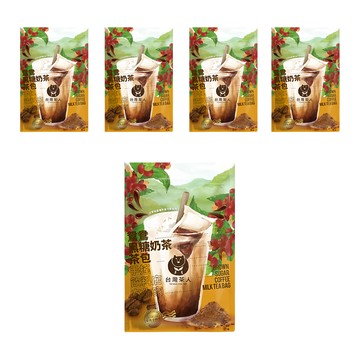 台灣茶人 鴛鴦黑糖奶茶茶包 (5包/袋) - 快速沖泡、獨立包裝  35g  1袋