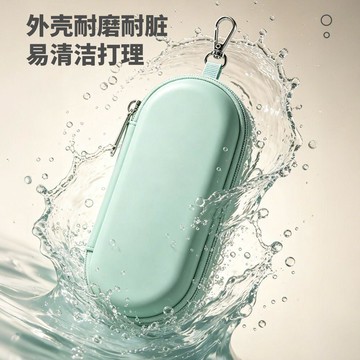二合一雙層防水眼鏡盒 耐髒戶外運動雙層眼鏡盒 掛鉤輕便2副盒防震防壓 墨鏡近視鏡兩用便攜保護套 通勤旅遊戶外收納眼鏡盒