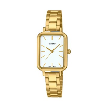 CASIO 簡約優雅 復古長形女錶_LTP-V009G-7E_金_20.7mm