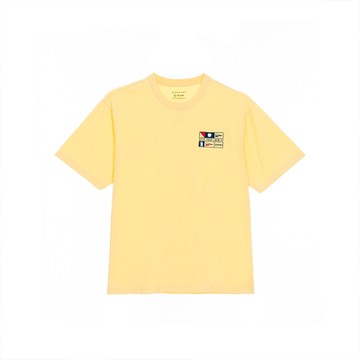 GIORDANO 男裝SORONA短袖上衣 KEEP YOUR CHIN UP系列 - 05 醇黃