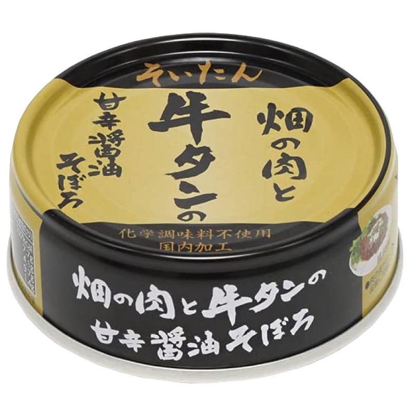 伊藤食品 牛タン 缶詰 そいたん 畑の肉と牛タンの甘辛醤油そぼろ 60g ×6缶 送料無料