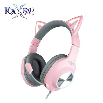 Foxxray 閃喵響狐電競耳機麥克風BAL62 粉