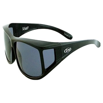 ZIV S100 外掛太陽眼鏡 偏光灰片 001#23  亮黑色  138