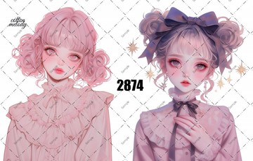 original sticker no.2874 人物貼紙 原創貼紙 原創人物貼紙 裝飾貼紙 cotton melody