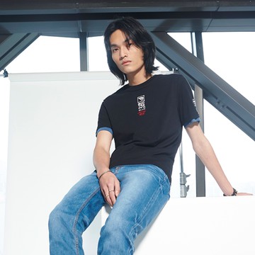 BIG TRAINLOGO百搭彈性男潮T-B80777-80&88