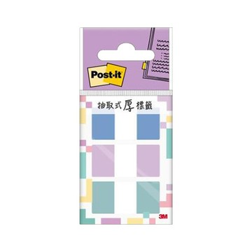 3M Post-it利貼抽取式超厚材質標籤/686-COAST/38x18mm/38張x3色/包