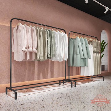 服裝店展示架衣架落地女裝中島貨架鐵藝衣服架子服裝架掛衣龍門架