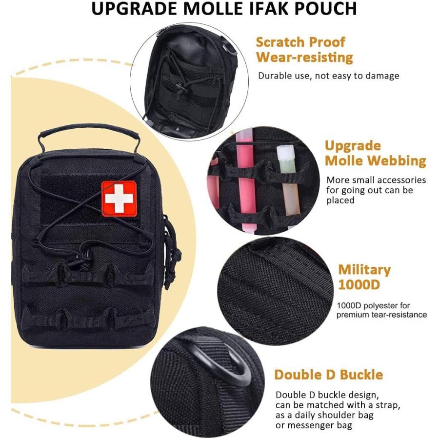 タクティカルポーチ ミリタリーポーチ サバイバルゲーム Ifak Pouch Molle, First Aid Pouc