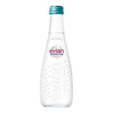 現貨免運 法國依雲evian天然氣泡水330ml x 20瓶（玻璃瓶）