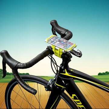 紅點創新設計/if獎 自行車行動電源手機架/矽膠手機架 4吋-6吋