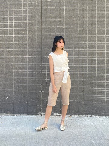 腰綁帶小背心-微瑕