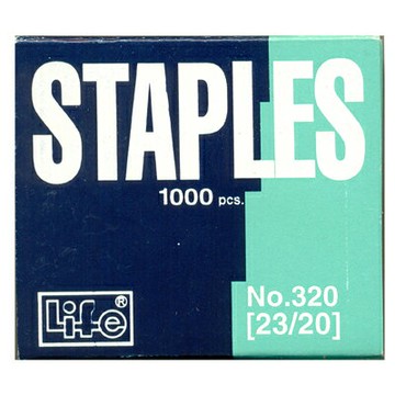 【文具通】Life 徠福23/20訂書針20mmNO.320 P2010043【APP滿額下單10%點數(單一帳號最高1000點)】4/30止