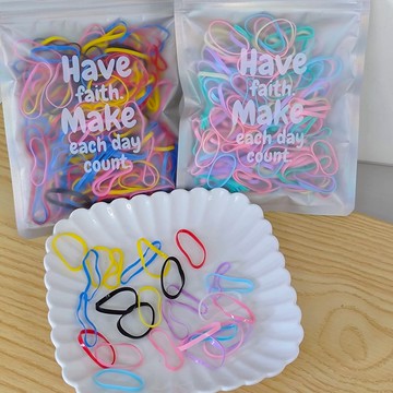 【HOOMI】彩色橡皮筋-多量包（混色）（顏色隨機出貨）