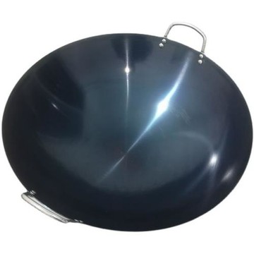 飯店廚師專用鐵鍋老式家用炒鍋煤氣灶炒菜鍋不粘鍋雙耳熟鐵已姍婷