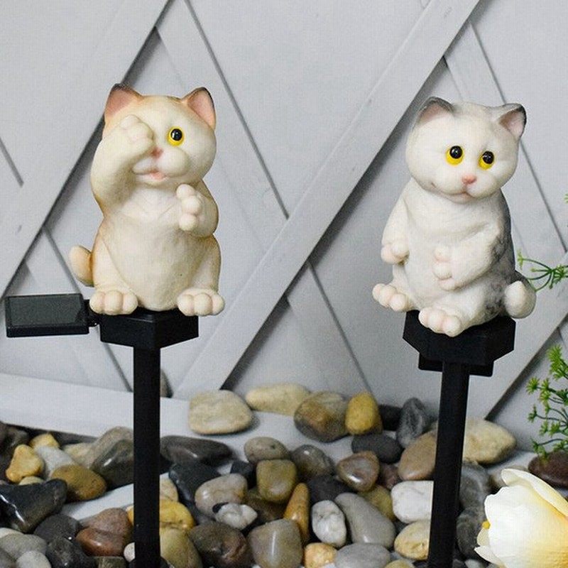 可愛い猫 置物 かわいい 猫雑貨 ソーラーライト ガーデンライト 猫ソーラー おしゃれ 置物ライト 猫グッズ オーナメント オブジェ 暖色 ガーデン ベランダ 玄関 通販 Lineポイント最大0 5 Get Lineショッピング