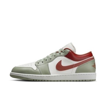 Nike 耐吉 Air Jordan 1 Low [553558-133] 男 運動休閒鞋 低筒 AJ1 灰綠 紅