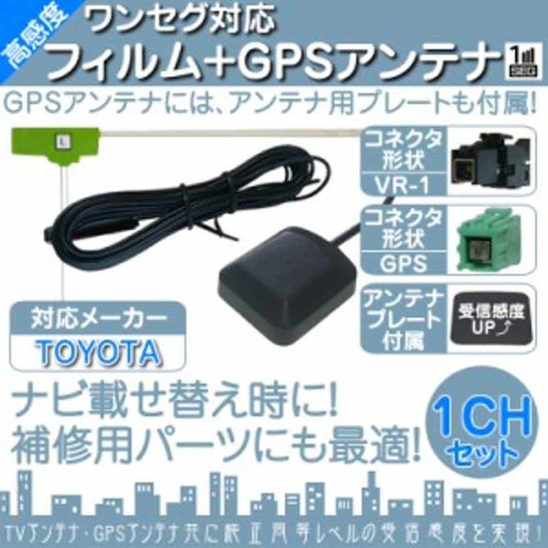 NSCD-W66 NSCP-W64 NSCP-W62 他対応 ワンセグ フィルムアンテナ VR1 1本 + GPSアンテナ セット カーナビ 通販  LINEポイント最大10.0%GET | LINEショッピング