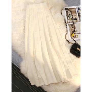 高腰針織a字半身裙女秋冬2026年新款百搭時尚中長款大擺裙一步裙