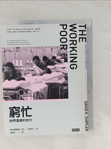 【書寶二手書T1／翻譯小說_YYY】窮忙-我們這樣的世代_大衛‧K‧謝普勒