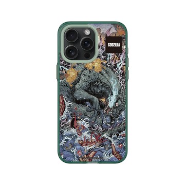 iPhone 15 Pro Max Clear 憂墨綠 - 哥吉拉 Godzilla - 海上大戰