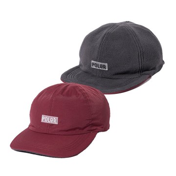 日本限定 POLER REVERSIBLE FLEECE CAP 刷毛尼龍雙面毛帽/栗子灰