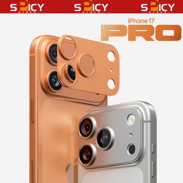 i17 宇宙橙色 鋁合金鏡頭底座 防刮鏡頭貼 蘋果iPhone Air 16 15 14 13 Promax 鏡頭保護貼