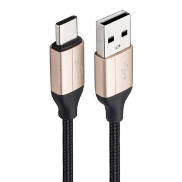 E-books XA12 Type C 高速QC3.0充電線  1m  金色  1條