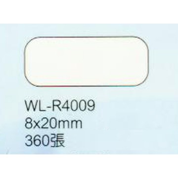 華麗牌 WL-R4009 可再貼標籤 8x20mm 360張入