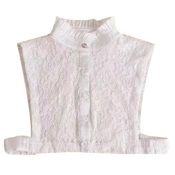 現貨+預購 假領子襯衫領片-立領蕾絲純色百搭女裝配件情人節生日聖誕節交換禮物3色74ac36【獨家進口】【米蘭精品】