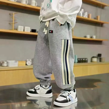 超好搭~男童裤子春秋新款韩版兒童洋气寬鬆休閒衛褲春款中大童運動褲 男童長褲 兒童運動休閒褲 童褲 中大童褲子