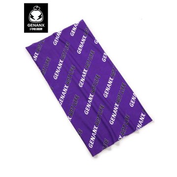 GENANX閃電潮牌滿印潮男頭巾品牌logo印花時尚新款街頭風防曬面罩