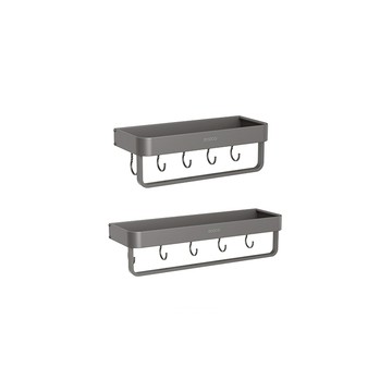 【ECOCO】意可可可拆壁掛置物架30cm 40cm 五金 轉角置物架 廁所 廚房  三角架 免打孔 壁掛 浴室 收納架