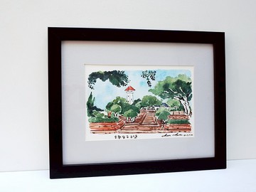 水彩原畫作品 環島旅行-安平古堡