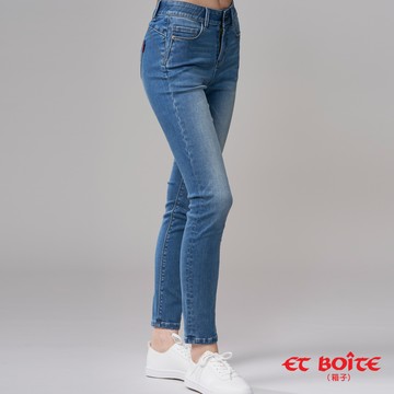 【8折▿】有彈零尺度調細中腰丹寧窄直褲 -  BLUE WAY ET BOîTE 箱子