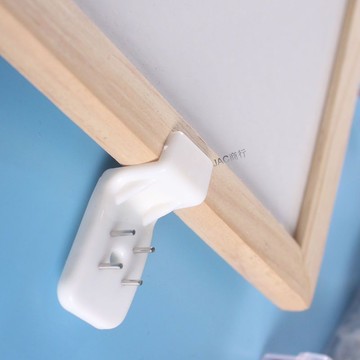 ⚡低價促銷⚡裝飾畫配件簡約無痕釘白色畫託牆釘掛鉤隱形免打孔塑料拖勾杆固定【0529】