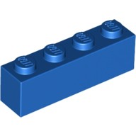 基本磚 1x4 藍色 3010