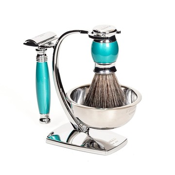 [快速出貨]【FREED】雙刃式刮鬍刀天行者禮盒五件組-湖水綠 客製化刻字 生日禮物 送禮推薦 男生禮物 摩羯座 水瓶座 禮物獨家 新品上市 情人節禮物