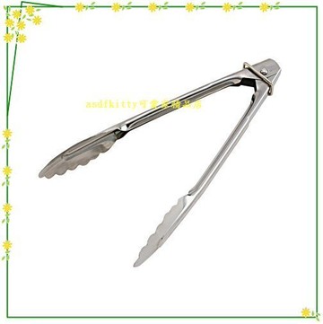 asdfkitty可愛家☆貝印 DH-7099不鏽鋼萬能食物夾-短柄輕巧好操作-烤肉.夾沙拉.夾麵包-日本正版商品